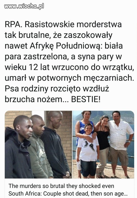 Tymczasem w południowej Afryce