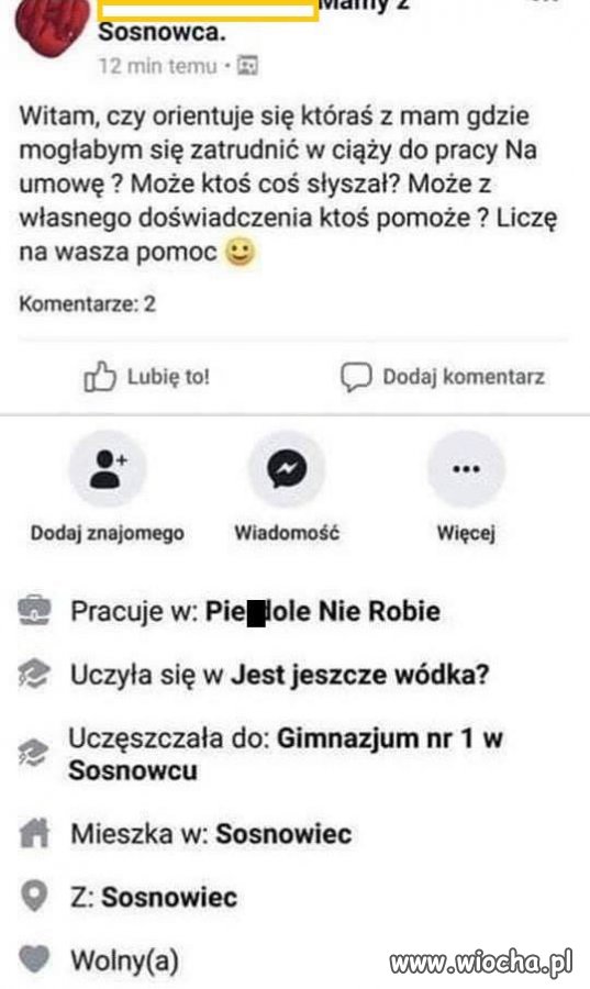 Pani, szukająca pracy...