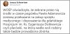  Czy kogoś z Caritas, kościoła, rządu 