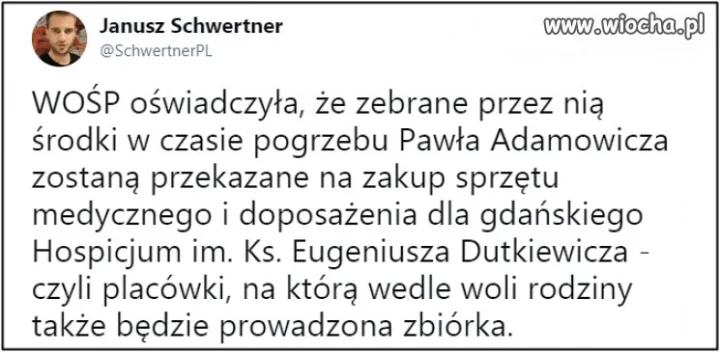  Czy kogoś z Caritas, kościoła, rządu 