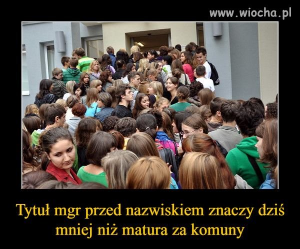 Dlatego w pisie każdy to profesor