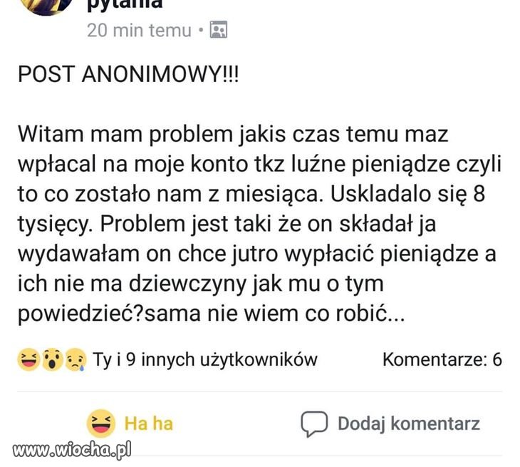 On składał ja wydawałam