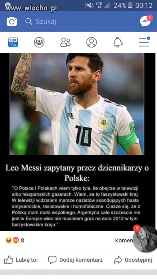 Messi o Polsce