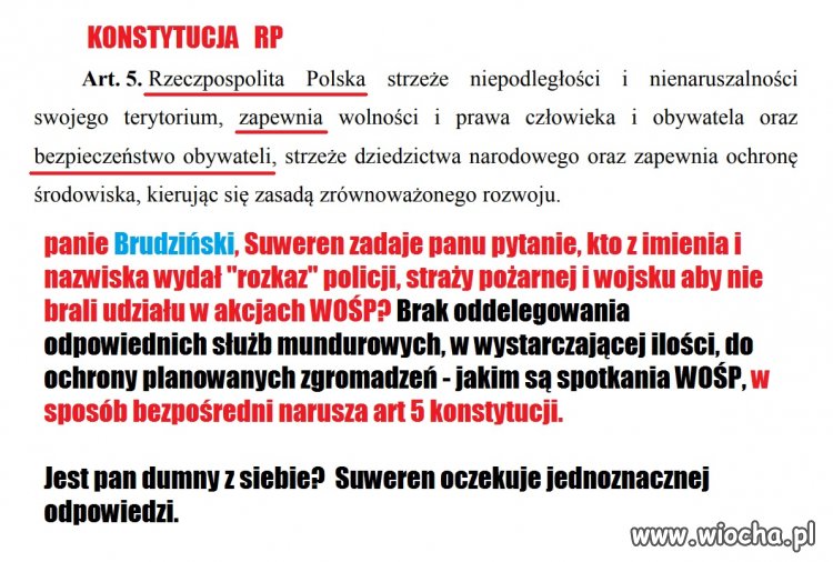Suweren zadaje pytania!