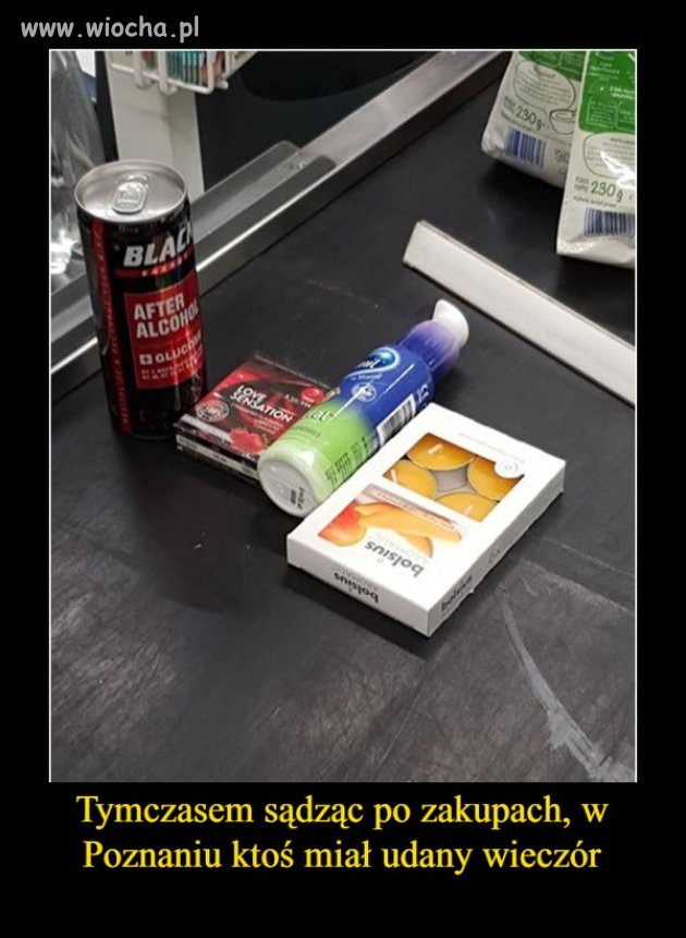 Zestaw, który świadczy o udanym wieczorze
