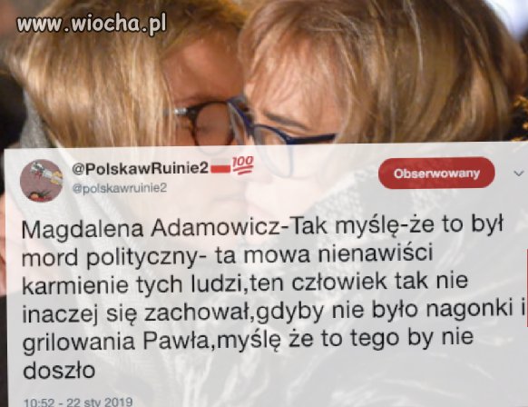 Magdalena Adamowicz w TVN 24