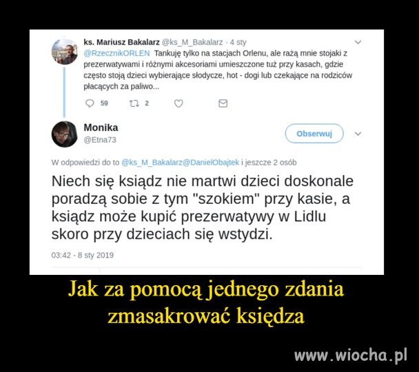 Jak zmasakrować księdza jednym zdaniem...?