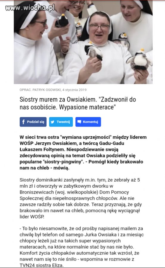Jurek pomógł, jak by nie było klerowi.