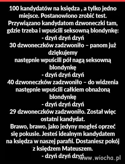 Test na księdza