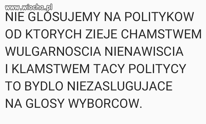 Przed wyborami