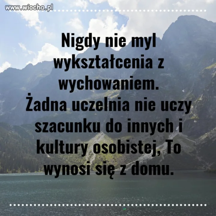 Nigdy nie myl
