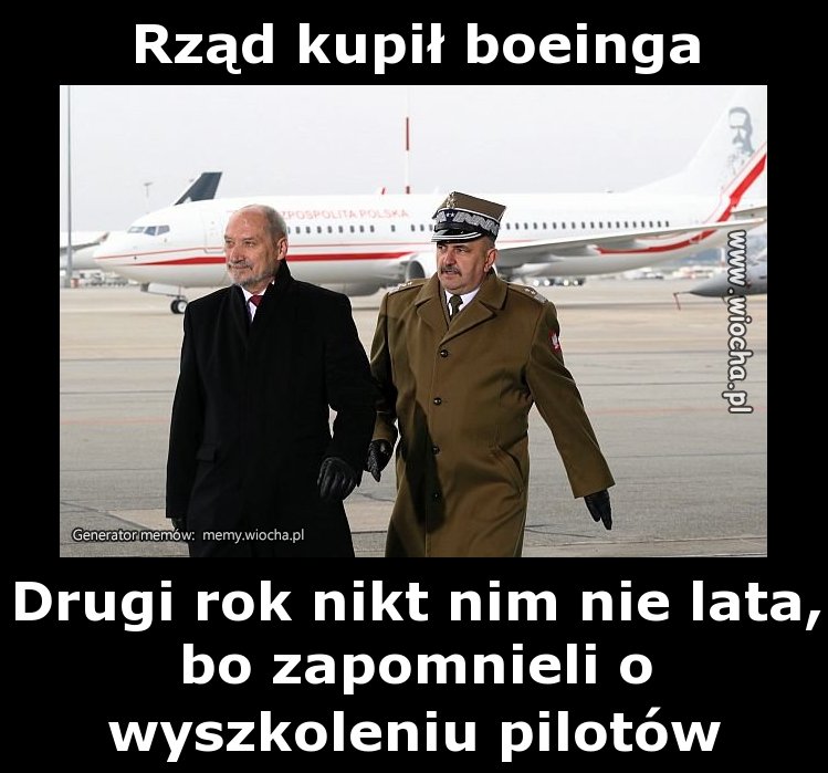 Rząd kupił boeinga