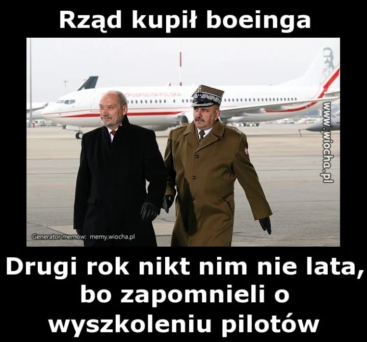 Rząd kupił boeinga