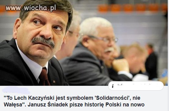 Wałęsy nie lubię bo to buc i cham ale...czyżby wybory 