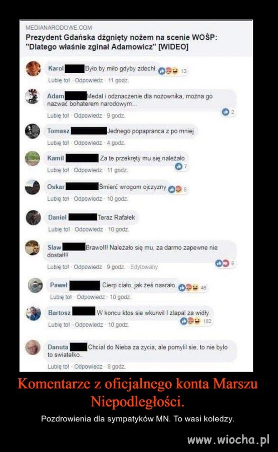 Zobaczcie, co mendy piszą