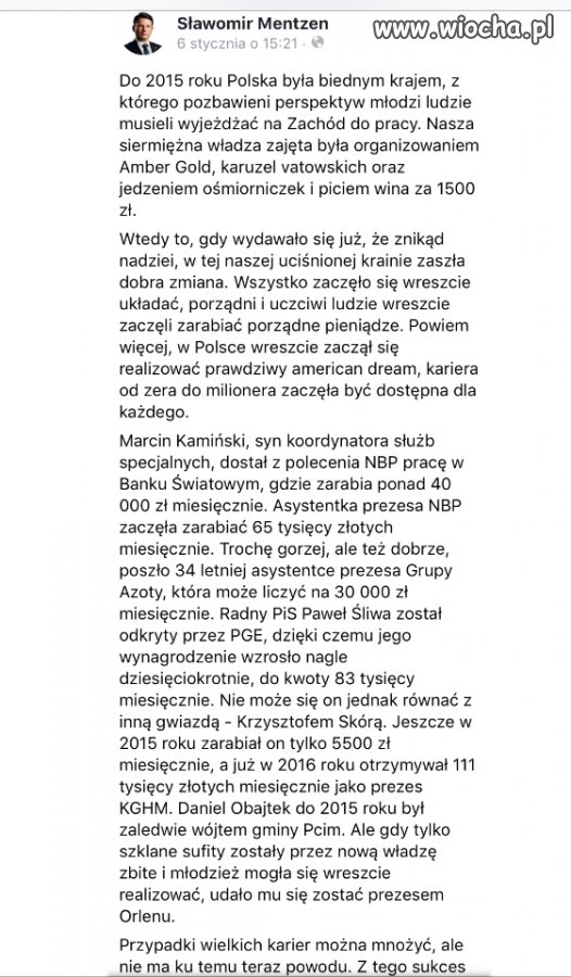 Dzięki dobrej zmianie