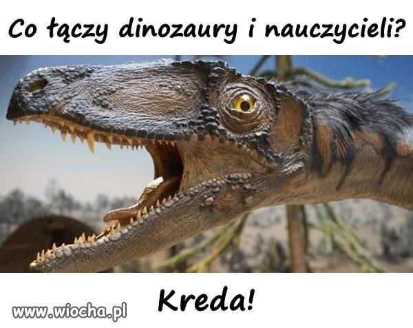 Dinozaur i nauczycielka 