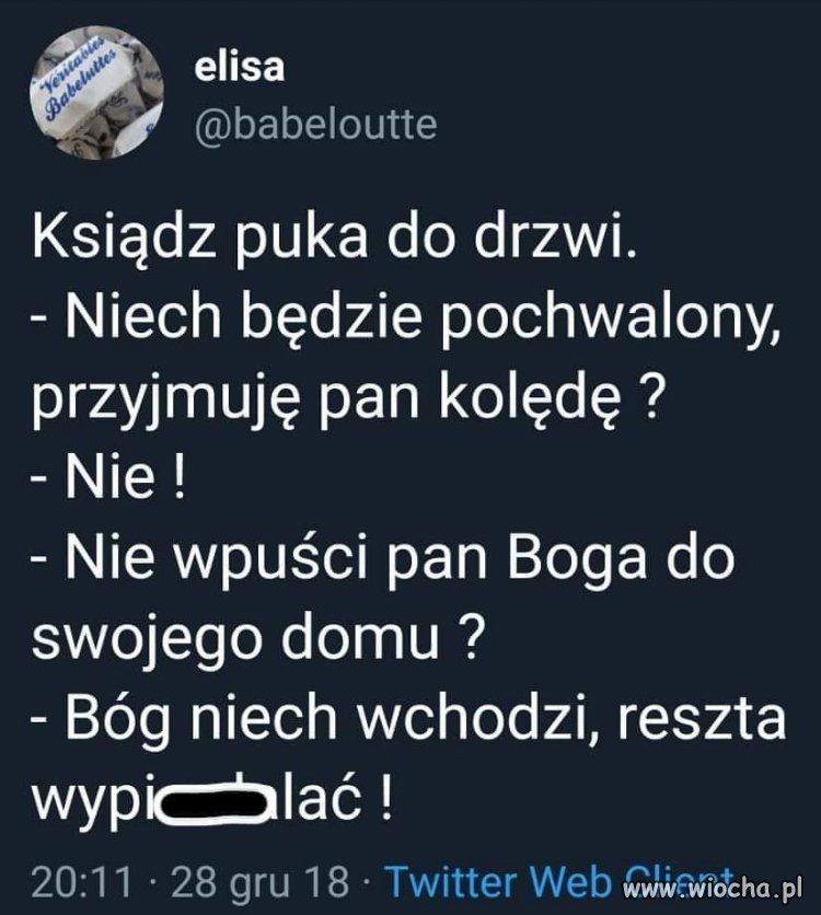 Prosto z mostu.
