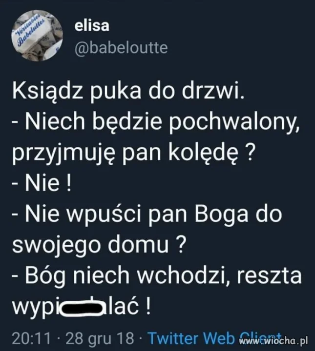 Prosto z mostu.