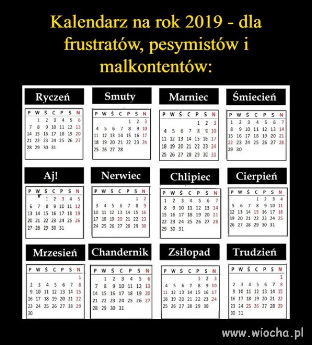 Idealny kalendarz dla mnie...