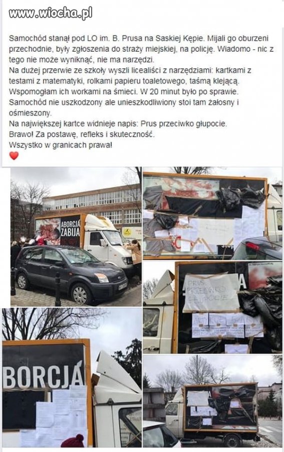 Przyjechał sobie bus pod liceum