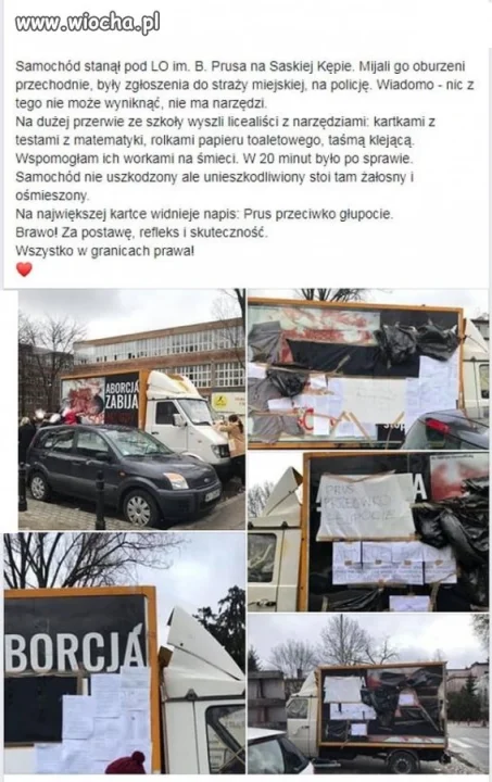 Przyjechał sobie bus pod liceum