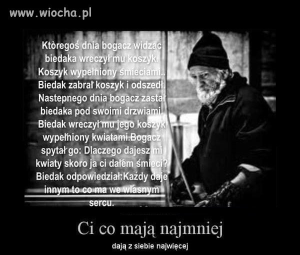 Gdy bezdomny spotyka na swojej drodze