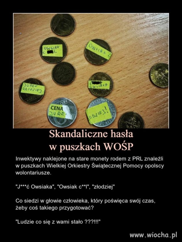 Ale trzeba mieć nasrane w głowie, żeby