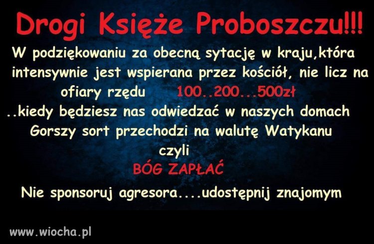 Info dla księdza proboszcza 