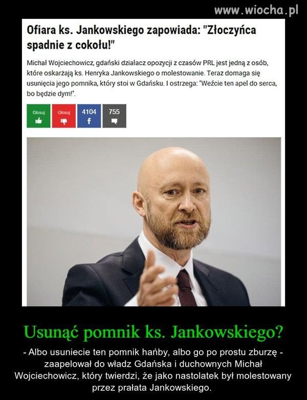 Ofiara prałata przemówiła.