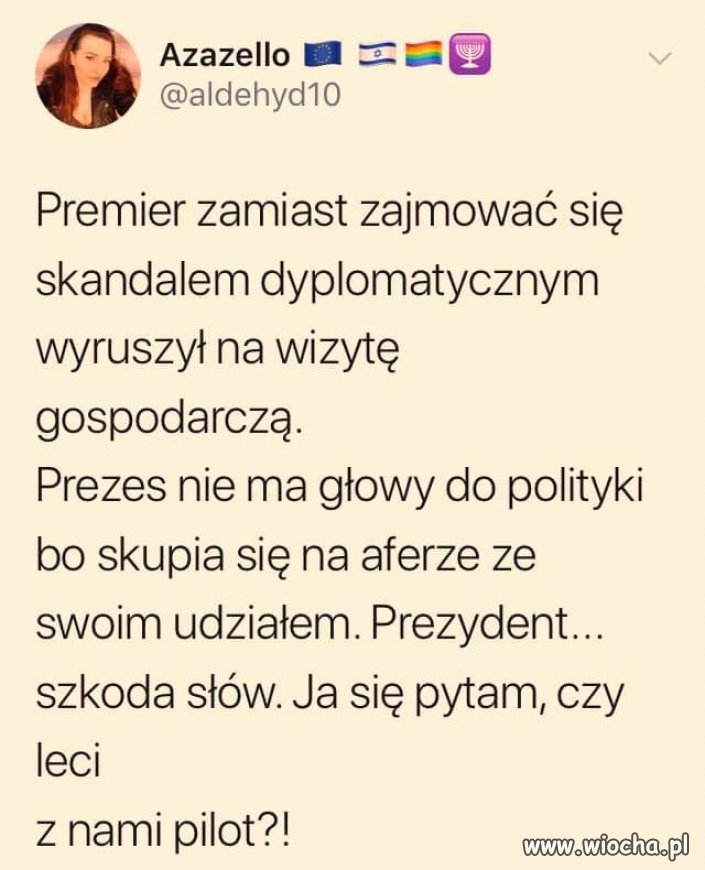 Czy nie macie wrażenia, że to jest ich lot nad ...