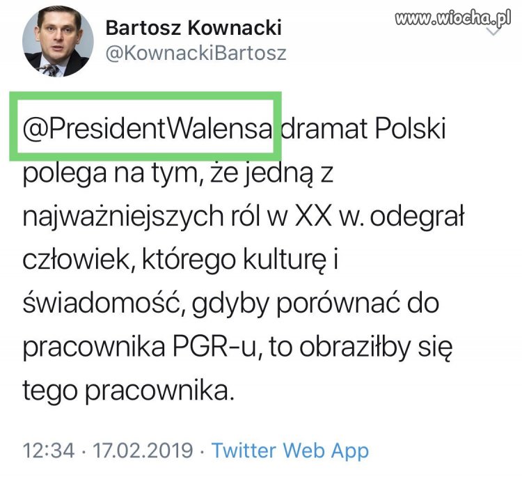 PiS-owski tytan intelektu,