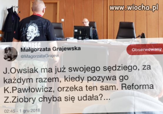 Osobisty sędzia Jurka Owsiaka...