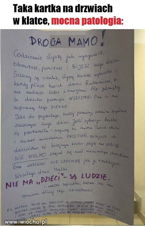 Wszyscy znamy  sąsiadke co pozjadała wszystkie rozumy 