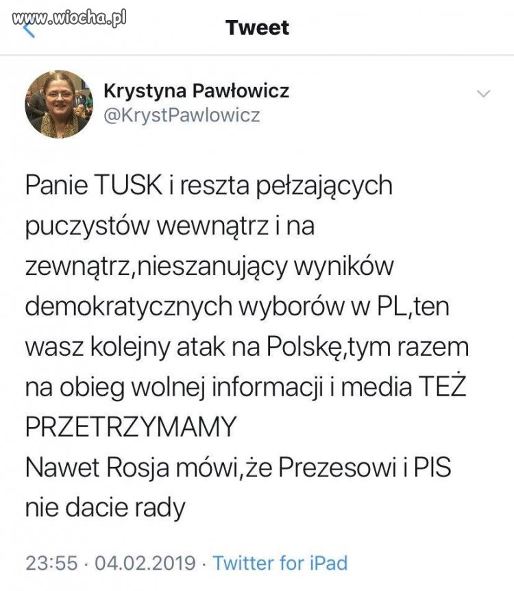 Panna Krysia nie wytrzymała