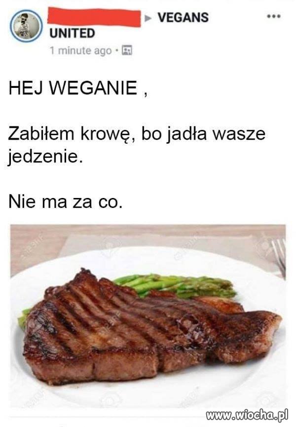 Weganie będą przeszczęśliwi