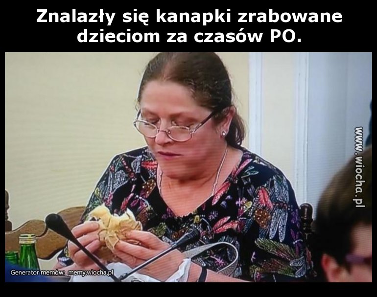 Znalazły się kanapki zrabowane dzieciom za czasów PO