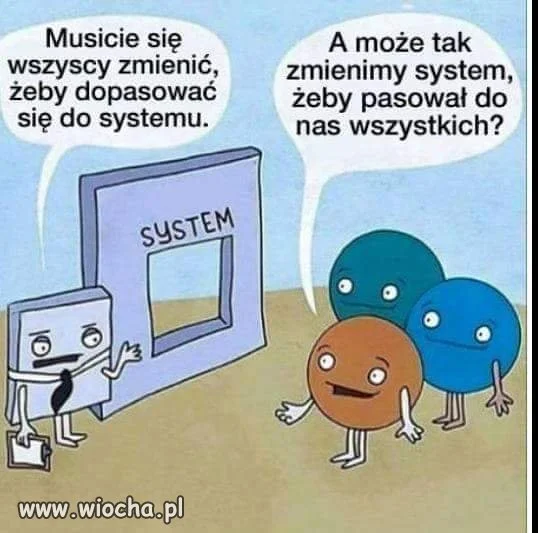  Trzeba zmienić ten system.