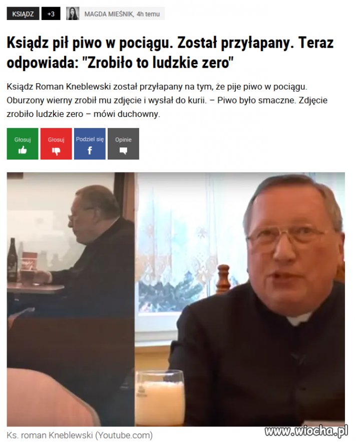 "Piwo było smaczne, zdjęcie zrobiło ludzkie zero"