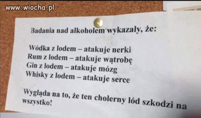 Teraz wszystko jasne co szkodzi