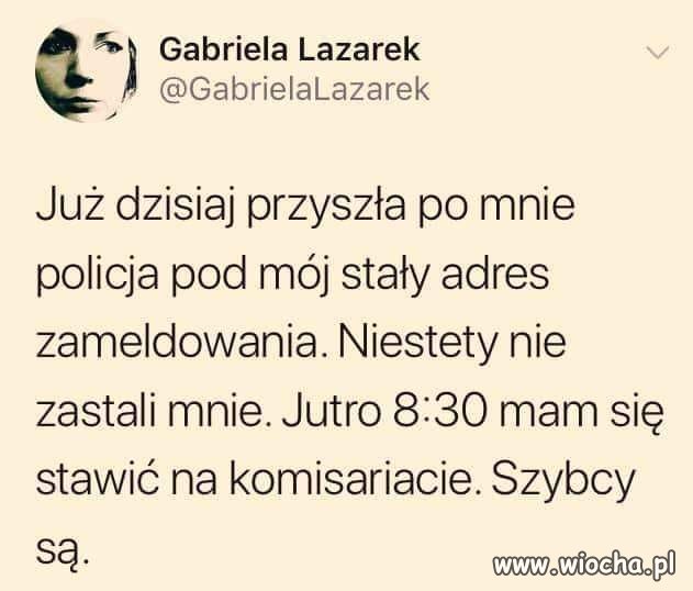 Proszę, jak szybko nękają protestujących 
