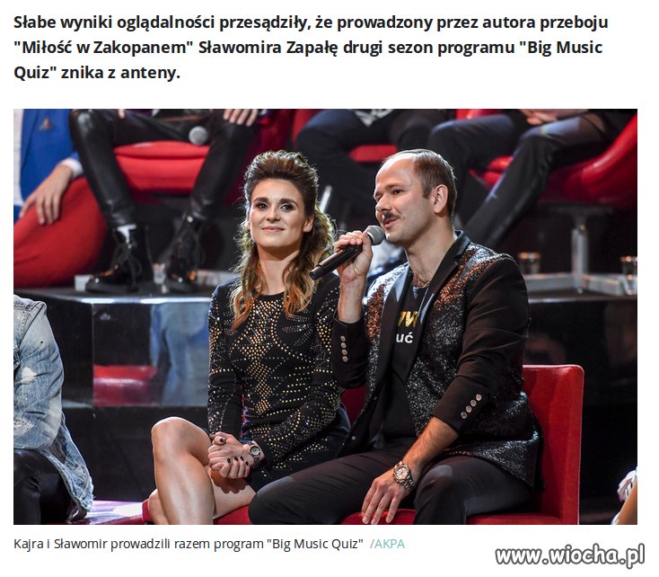 Słabe wyniki oglądalności- a miał być taki hit