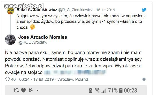 Ziemkiewicz chciał zaistnieć