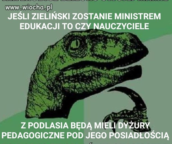 Zielony burak ministrem...