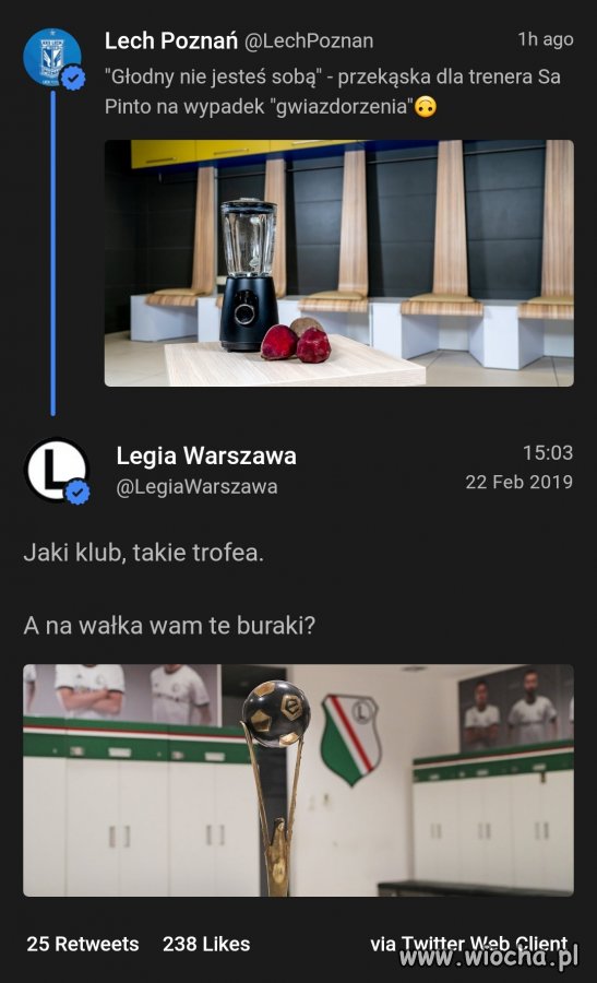 Zaorane Amiki przez Legia