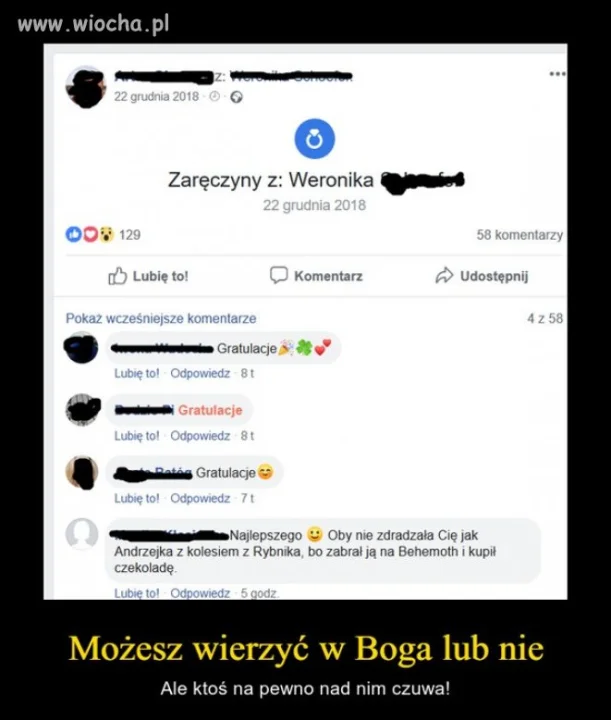 Oby nie zdradzała