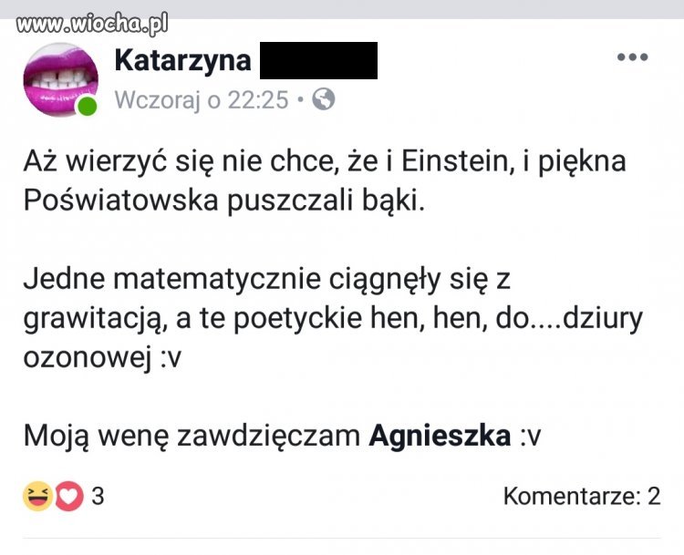 Przemyślenia fejsbukowej gwiazdy