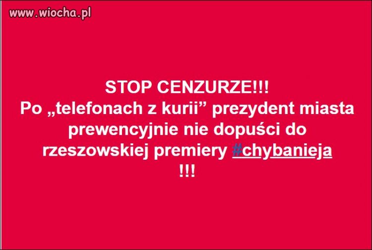 Prezydent Rzeszowa odwołuje premierę w teatrze