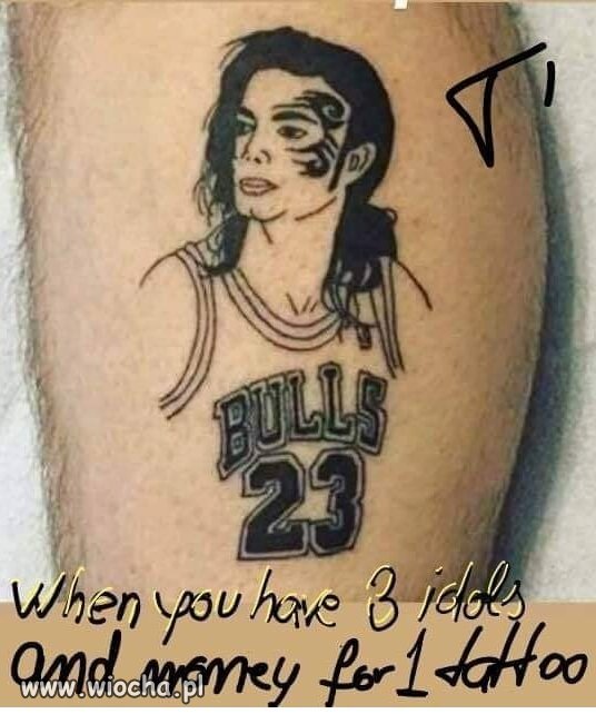  Trzech idoli w jednym tatuażu ...