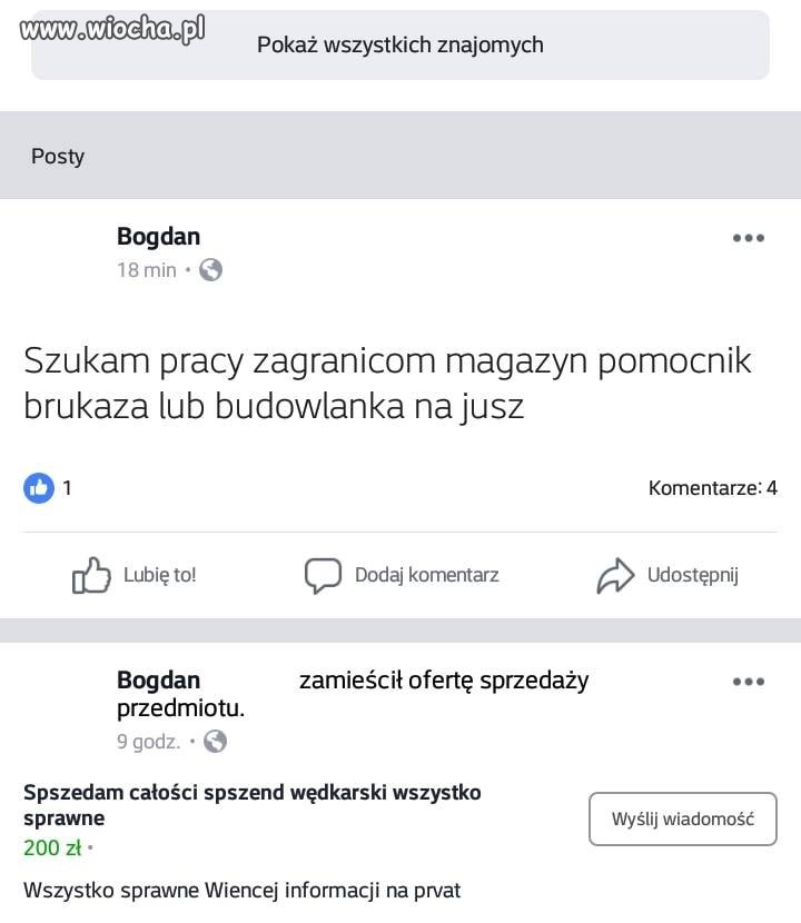 Janusz szuka pracy